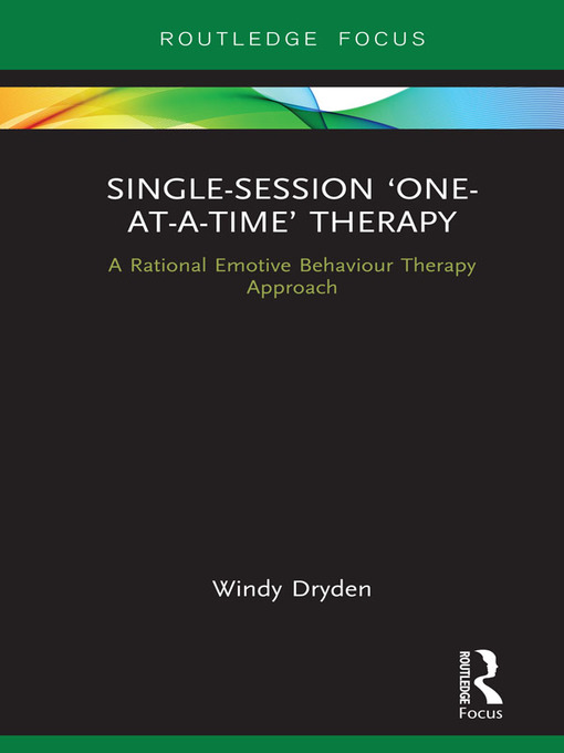 Detalles del título Single-Session 'One-at-a-Time' Therapy de Windy Dryden - Lista de espera